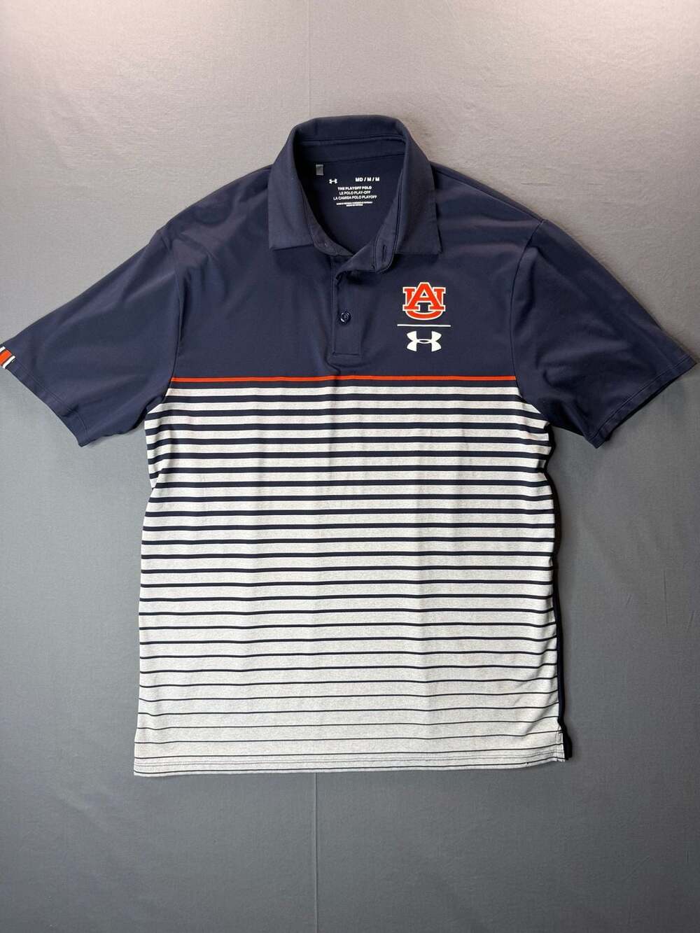 Under Armour Men's Auburn Tigers The Playoff Polo Performance Golf Shirt Medium